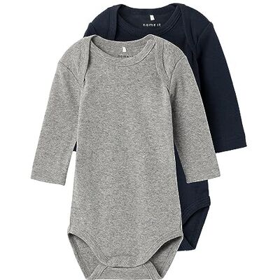 NAME IT JDY Unisex Nbnbody 2p Ls Dark Safire Noos, Mörk safir, 80 cm NAME IT JDY Unisex Nbnbody 2p Ls Dark Safire Noos, Mörk safir, 80 cm