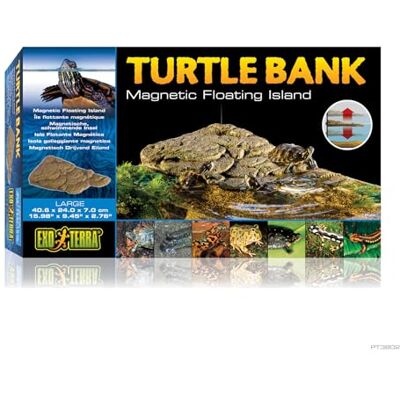Exo Terra Turtle Bank, magnetisk, flytande ö för sköldpaddor, perfekt för Aqua-terrarier, stor Exo Terra Turtle Bank, magnetisk, flytande ö för sköldpaddor, perfekt för Aqua-terrarier, stor