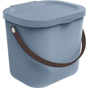 Rotho Babydesign YUMA Mini Diaper Pail – Blöjbehållare tillverkad av återvunnen plast, hygienisk och miljövänlig – med lock och bärhandtag, blå, 6 liter Rotho Babydesign YUMA Mini Diaper Pail – Blöjbehållare tillverkad av återvunnen plast, hygienisk och miljövänlig – med lock och bärhandtag, blå, 6 liter