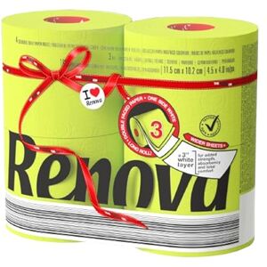 Renova Röd Label Dubbelsidig Grön - Toalettpapper Renova Röd Label Dubbelsidig Grön - Toalettpapper