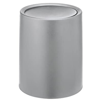 Wenko 25219100 svänglockshink Atri grå, papperskorg med svänglock, 6 l, plast, 21 x 25,5 x 21 cm Wenko 25219100 svänglockshink Atri grå, papperskorg med svänglock, 6 l, plast, 21 x 25,5 x 21 cm