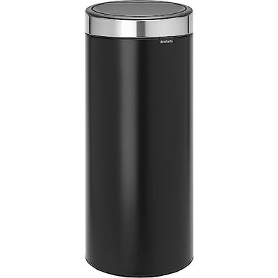 Brabantia Touch Bin New mit herausnehmbaren Inneneinsatz, Svart (Matt Black), 30 Liter Brabantia Touch Bin New mit herausnehmbaren Inneneinsatz, Svart (Matt Black), 30 Liter