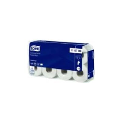 Tork konventionell toalettpappersrulle, vit T4, universal, 2-lagers, 8 x 250 ark, 110789 Tork konventionell toalettpappersrulle, vit T4, universal, 2-lagers, 8 x 250 ark, 110789