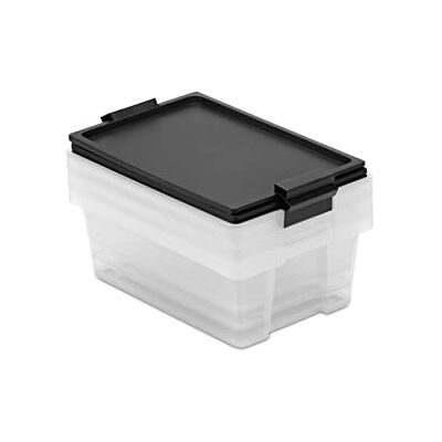 Tatay Förvaringslådor i 3-Delat Set med Lock, 37x51x45 Cm, 60 L Volym Förvaringslådor för Hem Med Handtag och Hjul Lock av 100 % Återvunna Material BPA-Fritt Enkel Rengöring, Röd Tatay Förvaringslådor i 3-Delat Set med Lock, 37x51x45 Cm, 60 L Volym Förvaringslådor för Hem Med Handtag och Hjul Lock av 100 % Återvunna Material BPA-Fritt Enkel Rengöring, Röd