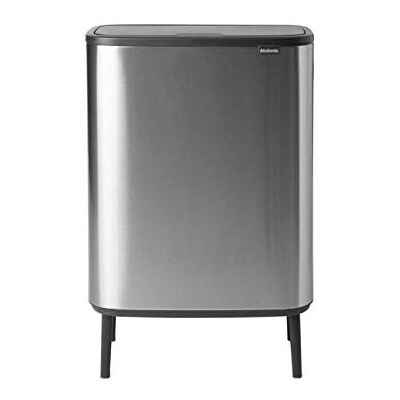 Brabantia Bo Touch Bin, Silver (Matt Steel Fingerprint Proof), 2 innerhinkar (2 x 30L) Brabantia Bo Touch Bin, Silver (Matt Steel Fingerprint Proof), 2 innerhinkar (2 x 30L)
