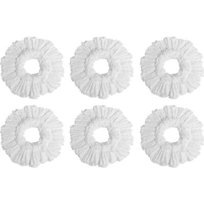 Rainberg Spin mopp och hink set med 3 extra huvuden, 130 cm utdragbart handtag, maskintvättbar mikrofiberhuvuden, självvridande system, grå och orange (endast 6-pack mopphuvuden) Rainberg Spin mopp och hink set med 3 extra huvuden, 130 cm utdragbart handtag, maskintvättbar mikrofiberhuvuden, självvridande system, grå och orange (endast 6-pack mopphuvuden)