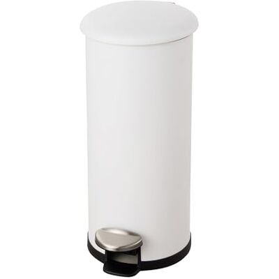 Helit H2406605 – papperskorg "the zinc" 20 liter, papperskorg vit, pedalbehållare, avfallsbehållare Helit H2406605 – papperskorg "the zinc" 20 liter, papperskorg vit, pedalbehållare, avfallsbehållare