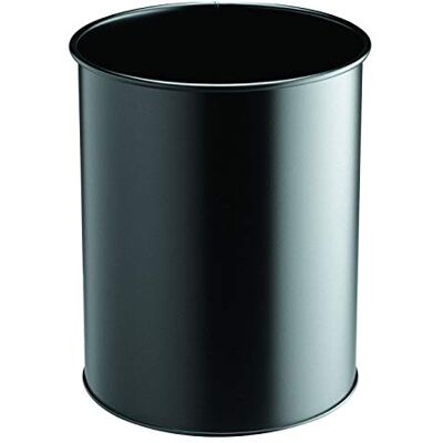 Durable 330101 Papperskorg Metall 15L, svart Durable 330101 Papperskorg Metall 15L, svart