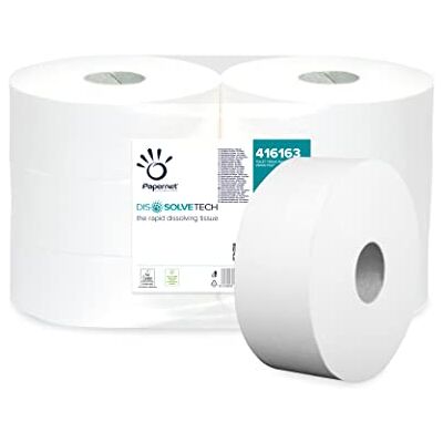 Papernet Maxi Jumbo Toalettpapper Dissolve Tech – 6970 g Papernet Maxi Jumbo Toalettpapper Dissolve Tech – 6970 g