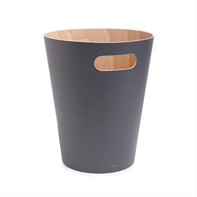 Umbra Woodrow Sopkorg, Grå, M Integrerade handtag, naturlig inredning, för små utrymmen Umbra Woodrow Sopkorg, Grå, M Integrerade handtag, naturlig inredning, för små utrymmen