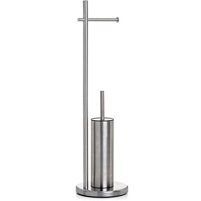 Tatay Toalettrullehållare Med Toalettborste, Metall, 20.5 X 20.5 X 74.5 Cm Tatay Toalettrullehållare Med Toalettborste, Metall, 20.5 X 20.5 X 74.5 Cm