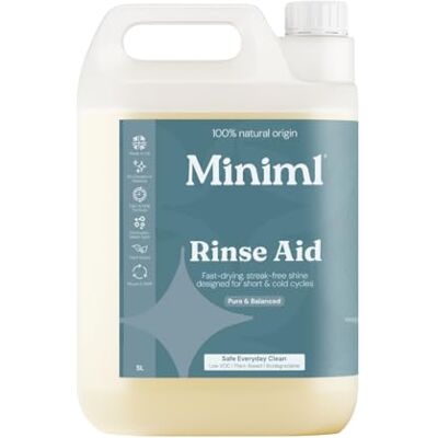Miniml Rinse Aid 5L Refill – helt naturligt diskmedel tvättmedel för professionellt och kommersiellt rändfritt glas och diskmaskin – 5 l vegan och grymhetsfri påfyllning Miniml Rinse Aid 5L Refill – helt naturligt diskmedel tvättmedel för professionellt och kommersiellt rändfritt glas och diskmaskin – 5 l vegan och grymhetsfri påfyllning