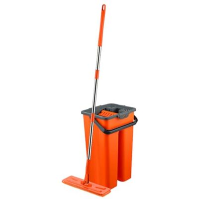 Macro Max Makromax platt mopp och hink-set, Aqua Revolution System med 8 l kapacitet, våt- och kemtvätt, tvättbara mikrofibermopphuvuden och ersättningar – 180° vridbart handtag, perfekt mopp för rengöring av Macro Max Makromax platt mopp och hink-set, Aqua Revolution System med 8 l kapacitet, våt- och kemtvätt, tvättbara mikrofibermopphuvuden och ersättningar – 180° vridbart handtag, perfekt mopp för rengöring av