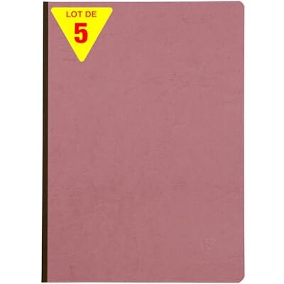 Clairefontaine 791406Cpack Age Bag cahier broché 21x29,7cm 192p Uni rose antique PAQ DE 5 Clairefontaine 791406Cpack Age Bag cahier broché 21x29,7cm 192p Uni rose antique PAQ DE 5