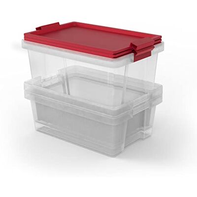 Tatay Förvaringslådor i 3-Delat Set med Lock, 37x51x45 Cm, 60 L Volym Förvaringslådor för Hem Med Handtag och Hjul Lock av 100 % Återvunna Material BPA-Fritt Enkel Rengöring, Svart Tatay Förvaringslådor i 3-Delat Set med Lock, 37x51x45 Cm, 60 L Volym Förvaringslådor för Hem Med Handtag och Hjul Lock av 100 % Återvunna Material BPA-Fritt Enkel Rengöring, Svart