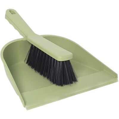 York Handborste och spade med gummi – handsopset – sopskyffel och handborste set tillverkad av granulat – ekologiskt sopset (grön), 8,5 x 5,5 x 2,5 York Handborste och spade med gummi – handsopset – sopskyffel och handborste set tillverkad av granulat – ekologiskt sopset (grön), 8,5 x 5,5 x 2,5