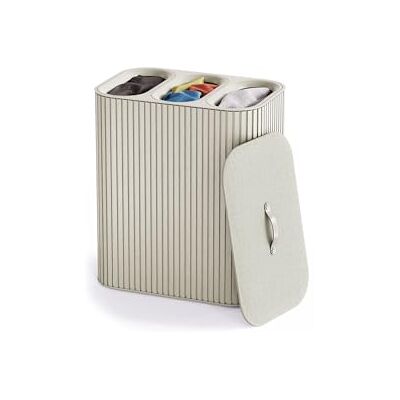 Joseph Joseph Tota Trio Luxe 90L Tvättkorg Beige Trippel, 3 Avtagbara Påsar, Tvättsortering, Bambulock, 3 Fack Joseph Joseph Tota Trio Luxe 90L Tvättkorg Beige Trippel, 3 Avtagbara Påsar, Tvättsortering, Bambulock, 3 Fack