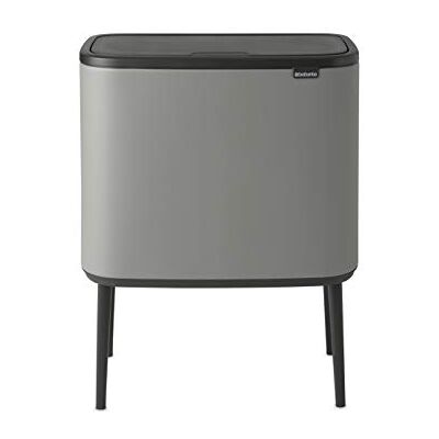 Brabantia Bo Touch Bin, Mineral Concrete Grey, 2 innerhinkar (11 + 23L) Brabantia Bo Touch Bin, Mineral Concrete Grey, 2 innerhinkar (11 + 23L)