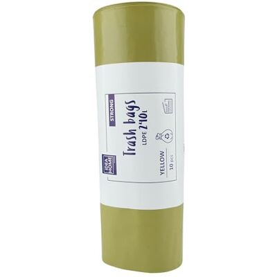 IDEA HOME 111260 Papperspåsar, Plast, Gul/Ultra Resistent IDEA HOME 111260 Papperspåsar, Plast, Gul/Ultra Resistent