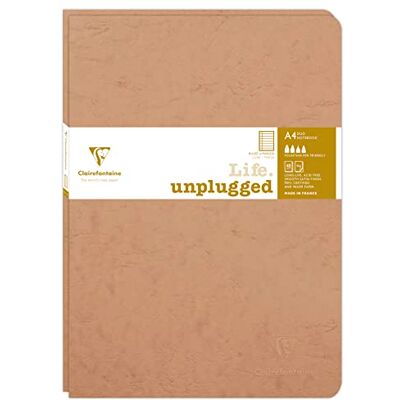 Clairefontaine 733076C Age Bag DUO set de 2 cahiers piqués 21x29,7cm 96p ligné + marge tabac Clairefontaine 733076C Age Bag DUO set de 2 cahiers piqués 21x29,7cm 96p ligné + marge tabac