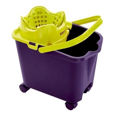 Avilia Mopphink med dörr rengöringsprodukter -med klämning och integrerade hjul, av polyuretan, 38,2 x 25,5 x 39,5 cm, svart och grön, 14 l Avilia Mopphink med dörr rengöringsprodukter -med klämning och integrerade hjul, av polyuretan, 38,2 x 25,5 x 39,5 cm, svart och grön, 14 l