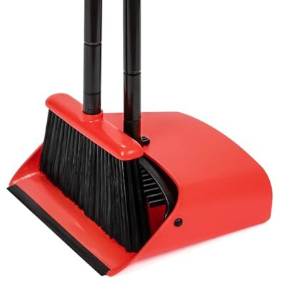 TreeLen Broom and Dustpan Set, 52 inch Broom and Dust Pan Combo for Home TreeLen Broom and Dustpan Set, 52 inch Broom and Dust Pan Combo for Home