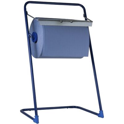 Funny Rolig butikshandduk metalldispenser för rullar upp till 40 cm bred, blå Funny Rolig butikshandduk metalldispenser för rullar upp till 40 cm bred, blå