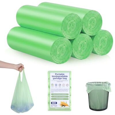 Carehabi Soppåsar biomsoppåsar 20 l 100 st. ekologiska soppåsar kök biomsoppåsar slitstark och vattentät avfallspåsar biologiskt nedbrytbara påsar för kök, kontor, vardagsrum (W50 x H 63 cm, grön) Carehabi Soppåsar biomsoppåsar 20 l 100 st. ekologiska soppåsar kök biomsoppåsar slitstark och vattentät avfallspåsar biologiskt nedbrytbara påsar för kök, kontor, vardagsrum (W50 x H 63 cm, grön)