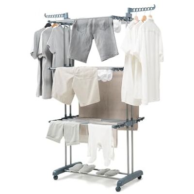 InnovaGoods Vertikalt hopfällbart torkställ med hjul Dolver 24 Stänger InnovaGoods Vertikalt hopfällbart torkställ med hjul Dolver 24 Stänger