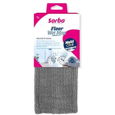Sorbo Golvmopp våt – mikrofiber Dweil – randfri, återanvändbar, maskintvättbar – lämplig för flerklick handtag – utan rengöringsmedel – lämplig för alla golv Sorbo Golvmopp våt – mikrofiber Dweil – randfri, återanvändbar, maskintvättbar – lämplig för flerklick handtag – utan rengöringsmedel – lämplig för alla golv