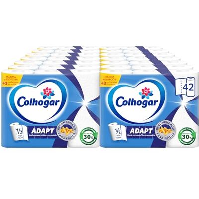 Colhogar Papper Kitchen Adapter – förpackning med 14 x 3 rullar = 42 rullar Colhogar Papper Kitchen Adapter – förpackning med 14 x 3 rullar = 42 rullar