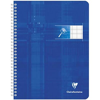Clairefontaine 68796C Lot de 10 Cahiers à Spirale Déficients Visuels – 17 x 22 cm – 100 sidor Grands Carreaux Noirs Agrandis – Papier Blanc 90 g – Couverture Carte Pelliculée – Couleurs Aléatoires Clairefontaine 68796C Lot de 10 Cahiers à Spirale Déficients Visuels – 17 x 22 cm – 100 sidor Grands Carreaux Noirs Agrandis – Papier Blanc 90 g – Couverture Carte Pelliculée – Couleurs Aléatoires