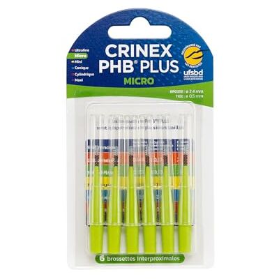 CRINEX Phb Plus Micro tandborste Tynex-fibrer grön 6 borstar per enhet CRINEX Phb Plus Micro tandborste Tynex-fibrer grön 6 borstar per enhet