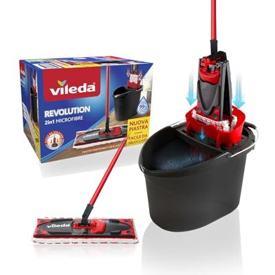 Vileda Revolution 158575 Golvmoppset, Flerfärgad, 40 x 28.3 x 28.5 cm Vileda Revolution 158575 Golvmoppset, Flerfärgad, 40 x 28.3 x 28.5 cm