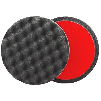 ALCLEAR 5616030F Finishpad mot hologram, set om 2, bilpoleringssvampar, våfflade, diameter: 160 x 30 mm, antracit, polerdyna poleringsskum för poleringsmaskin ALCLEAR 5616030F Finishpad mot hologram, set om 2, bilpoleringssvampar, våfflade, diameter: 160 x 30 mm, antracit, polerdyna poleringsskum för poleringsmaskin