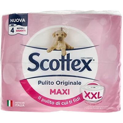 Scottex Original rent toalettpapper, 4 rullar Scottex Original rent toalettpapper, 4 rullar