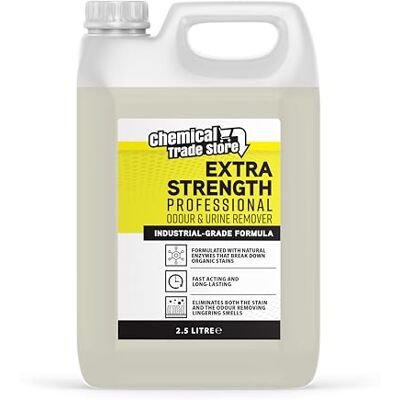 Chemical Trade Store – professionell lukt- och urinborttagare 2,5 L – Enzymbaserad rengöringsmedel för husdjur och hushållslukt – eliminerar fläckar och dålig lukt från mattor, klädsel och hårda golv Chemical Trade Store – professionell lukt- och urinborttagare 2,5 L – Enzymbaserad rengöringsmedel för husdjur och hushållslukt – eliminerar fläckar och dålig lukt från mattor, klädsel och hårda golv