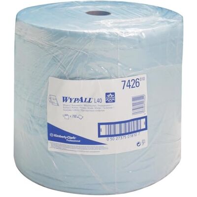 WYPALL Torkdukar, L30, industriella rengöringsdukar, 3-lager, 1 jumbo rulle x 670 dukar, blå, 7426 WYPALL Torkdukar, L30, industriella rengöringsdukar, 3-lager, 1 jumbo rulle x 670 dukar, blå, 7426