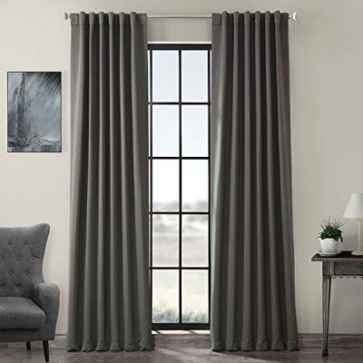 HPD Half Price Drapes HPD Halvpris draperier mörkläggningsgardiner 274 cm långa för sovrum och vardagsrum (1 panel), 50 x 108, antracitgrå, polyesterblandning, 127 cm B x 274 cm L (paket med 1) HPD Half Price Drapes HPD Halvpris draperier mörkläggningsgardiner 274 cm långa för sovrum och vardagsrum (1 panel), 50 x 108, antracitgrå, polyesterblandning, 127 cm B x 274 cm L (paket med 1)