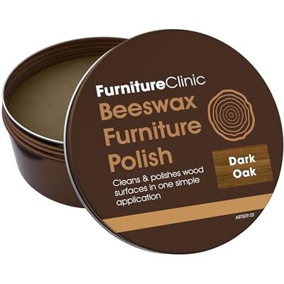 Furniture Clinic mörk ekfärgad bivaxpolering för trä och möbler – 200 ml – naturligt efterbehandling trävax för alla typer av möbler och träytor – färg, skydda och förbättra trä Furniture Clinic mörk ekfärgad bivaxpolering för trä och möbler – 200 ml – naturligt efterbehandling trävax för alla typer av möbler och träytor – färg, skydda och förbättra trä