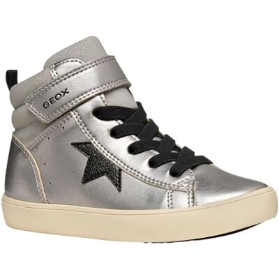 Geox Flicka J Gisli flicka korg, Dk silver svart, 34 EU Geox Flicka J Gisli flicka korg, Dk silver svart, 34 EU