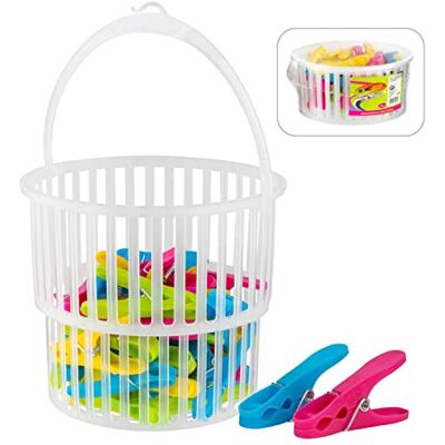 HOMESmith Mjuka grepppinnar med korg (förpackning med 36 kvalitetspinnar) HOMESmith Mjuka grepppinnar med korg (förpackning med 36 kvalitetspinnar)