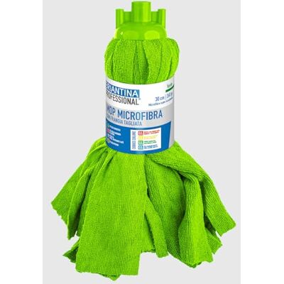 La Briantina 260 g grön lugg mikrofiber mopp hög absorptionsförmåga för matområden, professionellt och hemmabruk La Briantina 260 g grön lugg mikrofiber mopp hög absorptionsförmåga för matområden, professionellt och hemmabruk