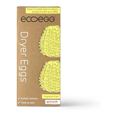 Ecoegg Torktumlarägg Minskar torktiden Torktumlarbollar ersättning Mjukar upp kläder Hypoallergeniska Doftfri 2 ägg Ecoegg Torktumlarägg Minskar torktiden Torktumlarbollar ersättning Mjukar upp kläder Hypoallergeniska Doftfri 2 ägg