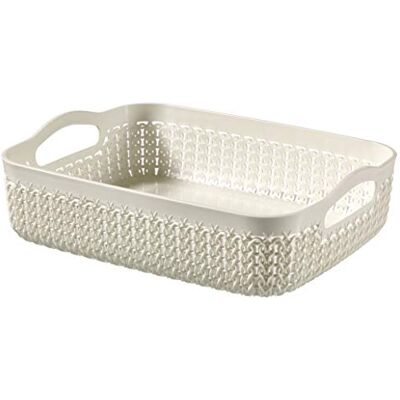 Curver Korg, plast, bruten vit, 25,7 x 19,8 x 7,4 cm Curver Korg, plast, bruten vit, 25,7 x 19,8 x 7,4 cm