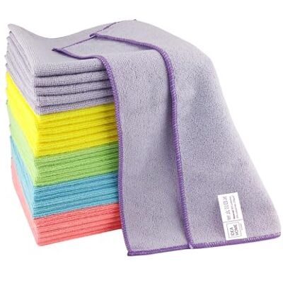 IDEA HOME Leviatan 30 stycken mikrofiberdukar, rengöringshanddukar, rengöringsdukar, rengöringshanddukar, flerfärgade universalhanddukar 30 x 30 cm IDEA HOME Leviatan 30 stycken mikrofiberdukar, rengöringshanddukar, rengöringsdukar, rengöringshanddukar, flerfärgade universalhanddukar 30 x 30 cm