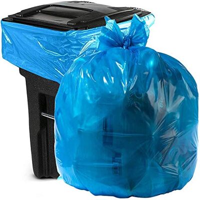 Aluf Plastics Aluf Plast 65 Gallon blå soppåsar – (paket med 50) – 2,0 MIL (motsvarande) – skräp eller återvinningspåsar 50 tum x 60 tum – stora plastburkfoder – för industri, hem, entreprenör, återvinning Aluf Plastics Aluf Plast 65 Gallon blå soppåsar – (paket med 50) – 2,0 MIL (motsvarande) – skräp eller återvinningspåsar 50 tum x 60 tum – stora plastburkfoder – för industri, hem, entreprenör, återvinning