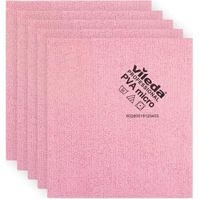 Vileda Professional Vileda 143586 Rengöringsduk, Rosa, 38 x 35 cm, Paket med 5 Vileda Professional Vileda 143586 Rengöringsduk, Rosa, 38 x 35 cm, Paket med 5