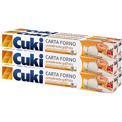 Cuki papper Präglat Non-stick ugn, Torr och krispig bakning, h 33 cm, 6 förpackningar 6 meter Cuki papper Präglat Non-stick ugn, Torr och krispig bakning, h 33 cm, 6 förpackningar 6 meter