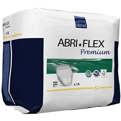 ABENA Abri Flex premium pull-ups, liten 2 ((midja/höftstorlek 60–90 cm) absorptionsförmåga 1900 ml Case of 84 Vitt ABENA Abri Flex premium pull-ups, liten 2 ((midja/höftstorlek 60–90 cm) absorptionsförmåga 1900 ml Case of 84 Vitt